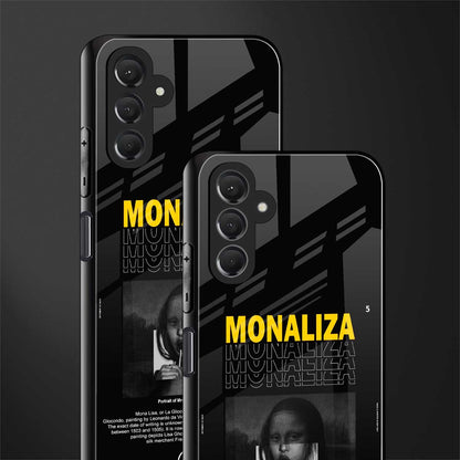 lollipop monaliza back phone cover | glass case for samsun galaxy a24 4g