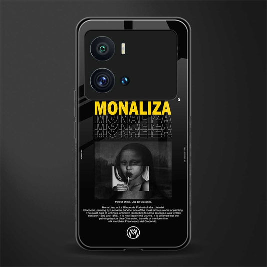 lollipop monaliza back phone cover | glass case for iQOO 9 Pro