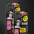 lonely hearts club black glass case for samsung galaxy m51 image-2