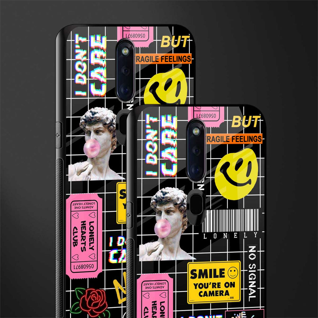 lonely hearts club black glass case for oppo f11 pro image-2