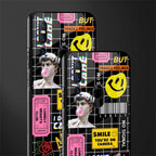 lonely hearts club black glass case for vivo v15 image-2