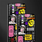 lonely hearts club black glass case for realme 5 pro image-2