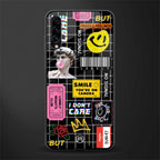 lonely hearts club black glass case for samsung galaxy a50 image