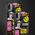 lonely hearts club black glass case for samsung galaxy a20 image-2