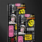 lonely hearts club black glass case for samsung galaxy note 10 plus image-2