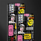 lonely hearts club black glass case for redmi note 8 pro image-2