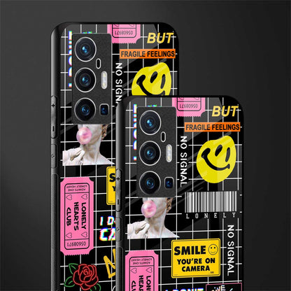lonely hearts club black glass case for vivo x70 pro plus image-2