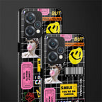 lonely hearts club black back phone cover | glass case for realme 9 pro 5g
