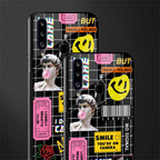 lonely hearts club black glass case for samsung galaxy a20s image-2
