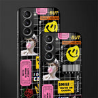 lonely hearts club black glass case for samsung galaxy s21 image-2