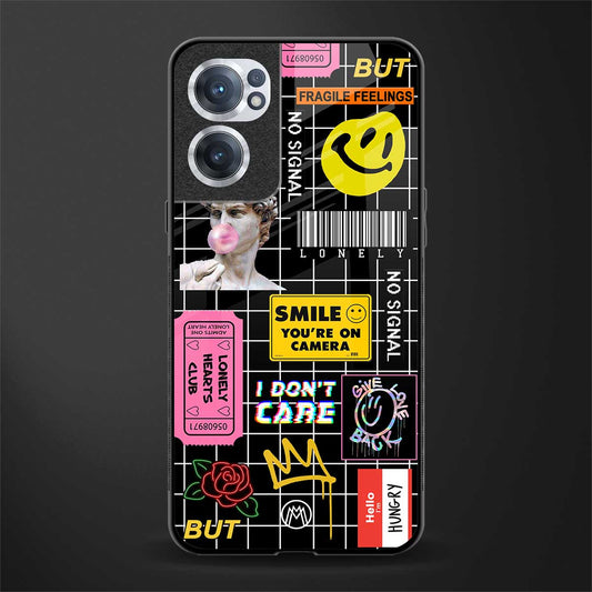 lonely hearts club black glass case for oneplus nord ce 2 5g image