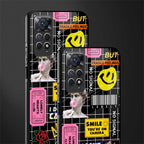 lonely hearts club black glass case for redmi note 11 pro image-2