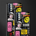 lonely hearts club black glass case for oppo f15 image-2