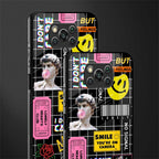 lonely hearts club black glass case for poco x3 image-2