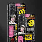 lonely hearts club black glass case for oneplus 9r image-2
