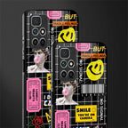 lonely hearts club black glass case for redmi 10 prime image-2