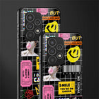 lonely hearts club black back phone cover | glass case for samsung galaxy a23