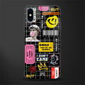 lonely hearts club black glass case for iphone xs image