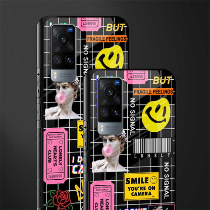 lonely hearts club black glass case for vivo x60 image-2