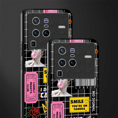 lonely hearts club black glass case for vivo x80 pro 5g image-2