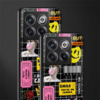 lonely hearts club black back phone cover | glass case for oneplus 10t