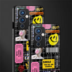 lonely hearts club black back phone cover | glass case for oneplus 9
