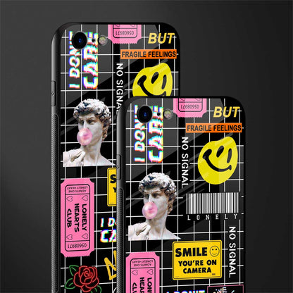 lonely hearts club black glass case for iphone se 2020 image-2