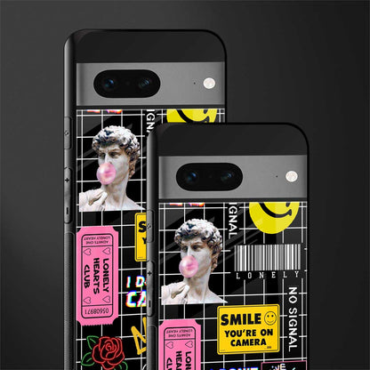 lonely hearts club black back phone cover | glass case for google pixel 7