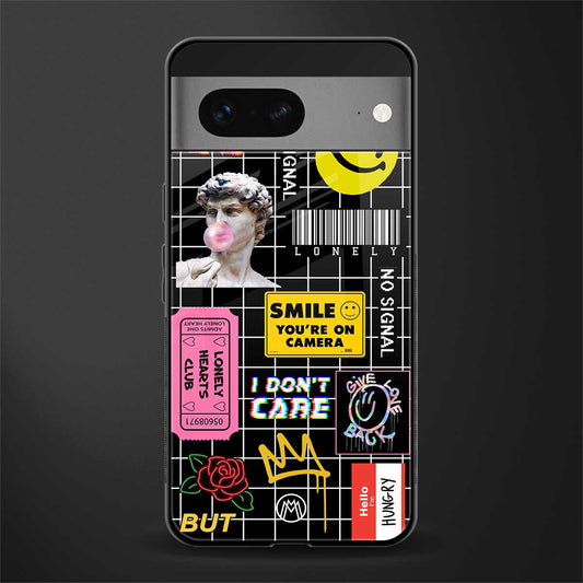 lonely hearts club black back phone cover | glass case for google pixel 7