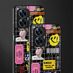 lonely hearts club black back phone cover | glass case for realme c55
