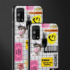 lonely hearts club white glass case for samsung galaxy m31 prime edition image-2