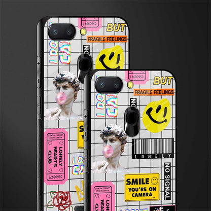 lonely hearts club white glass case for redmi 6 image-2