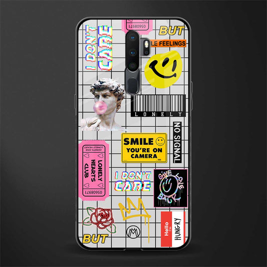 lonely hearts club white glass case for oppo a9 2020 image