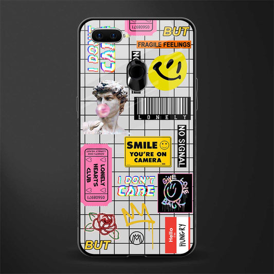 lonely hearts club white glass case for realme 2 pro image