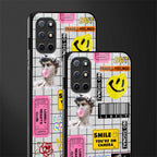 lonely hearts club white glass case for oneplus 8t image-2