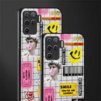 lonely hearts club white glass case for oppo f19 pro image-2