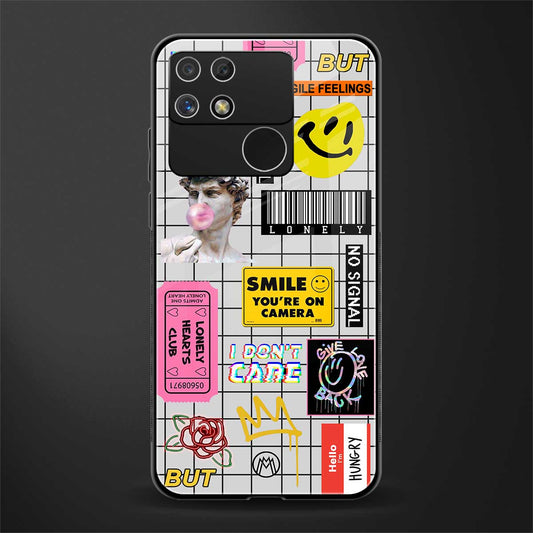 lonely hearts club white back phone cover | glass case for realme narzo 50a