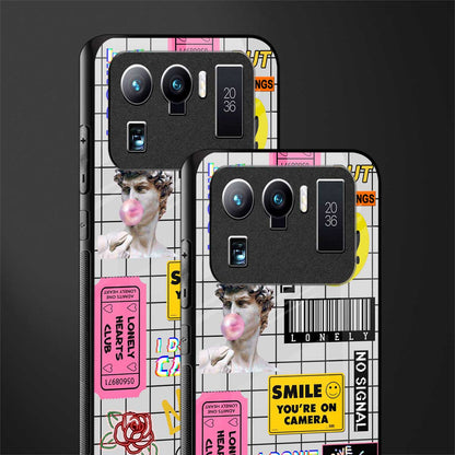lonely hearts club white glass case for mi 11 ultra 5g image-2