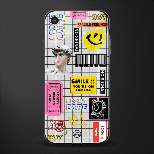 lonely hearts club white glass case for iphone xr image