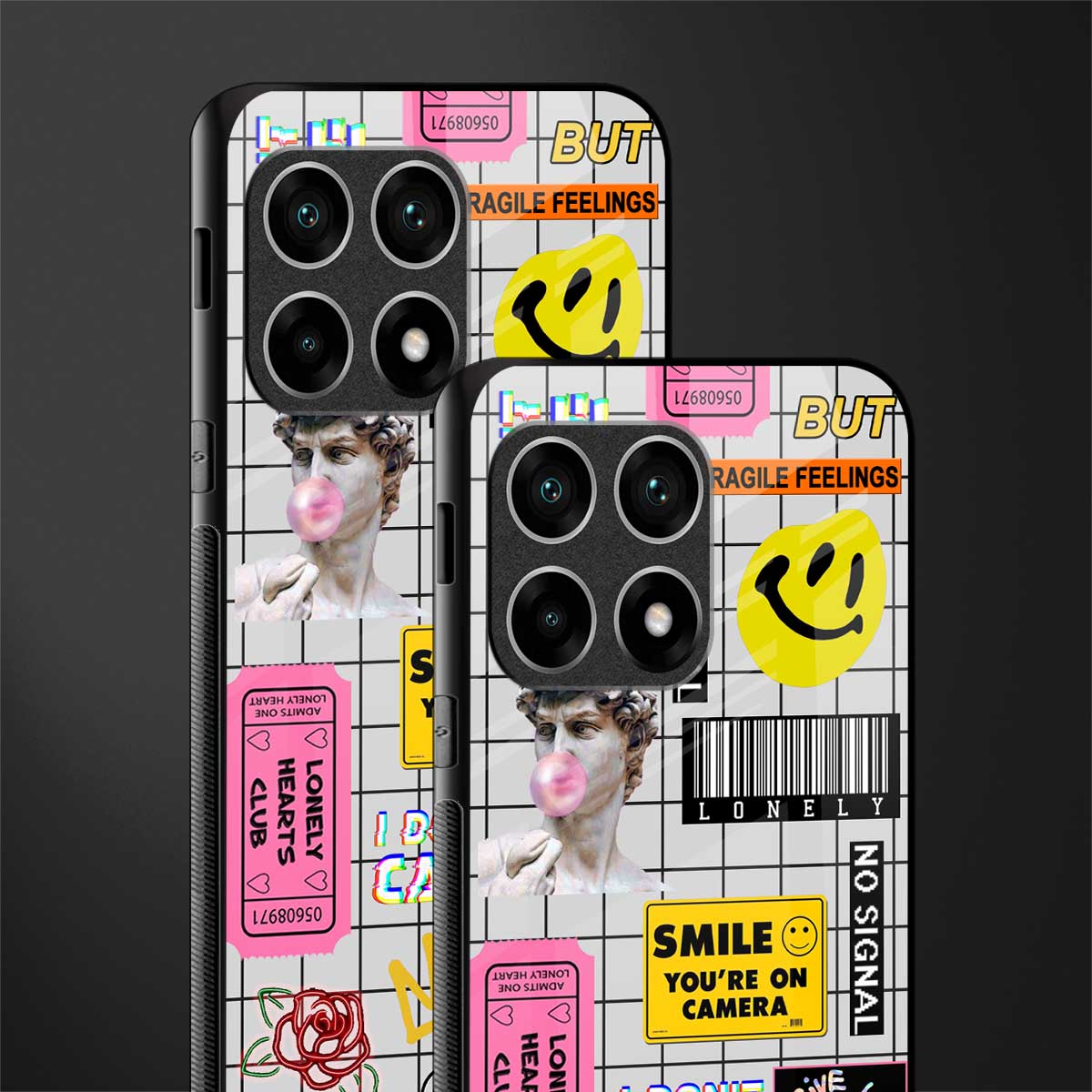 lonely hearts club white glass case for oneplus 10 pro 5g image-2