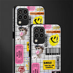 lonely hearts club white back phone cover | glass case for samsung galaxy m33 5g