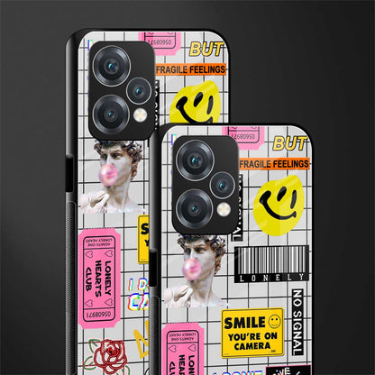 lonely hearts club white back phone cover | glass case for oneplus nord ce 2 lite 5g