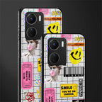lonely hearts club white back phone cover | glass case for vivo y16