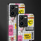 lonely hearts club white back phone cover | glass case for vivo y35 4g