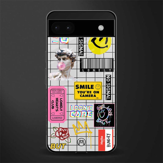 lonely hearts club white back phone cover | glass case for google pixel 6a