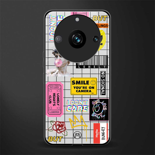 lonely hearts club white back phone cover | glass case for realme 11 pro 5g