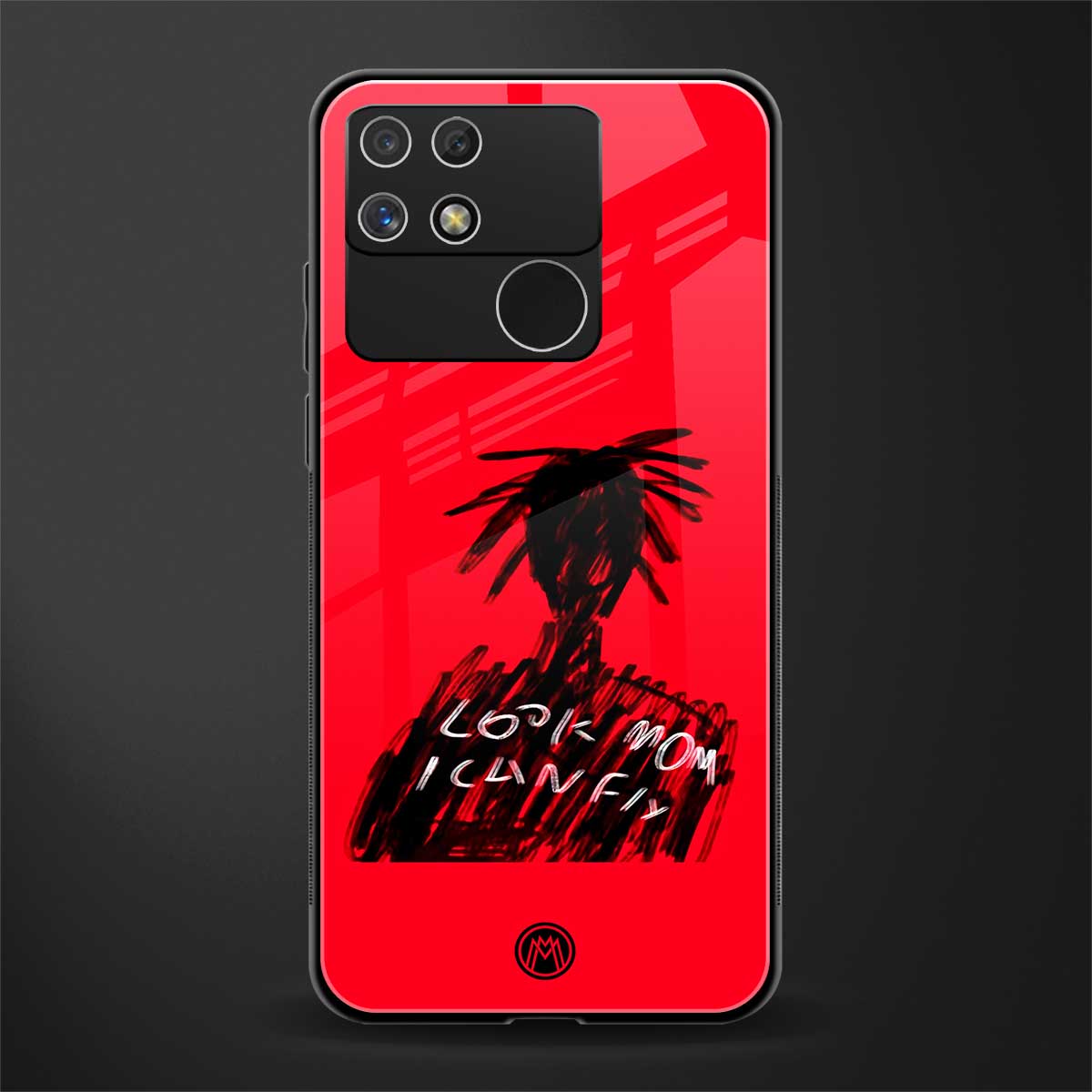 look mom i can fly back phone cover | glass case for realme narzo 50a
