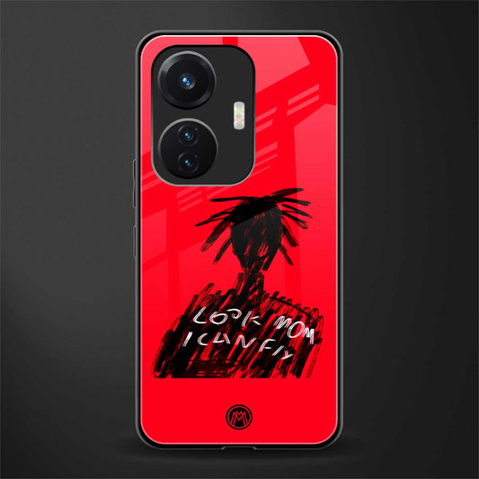 look mom i can fly back phone cover | glass case for vivo t1 44w 4g