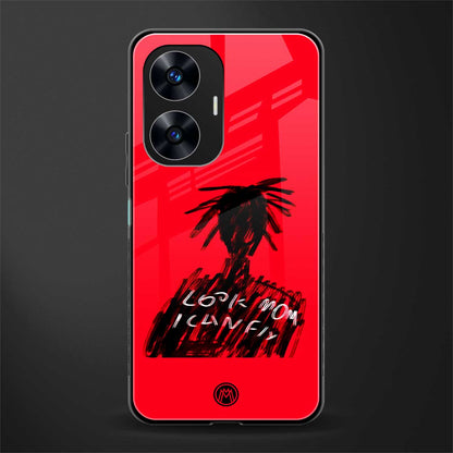 look mom i can fly back phone cover | glass case for realme c55