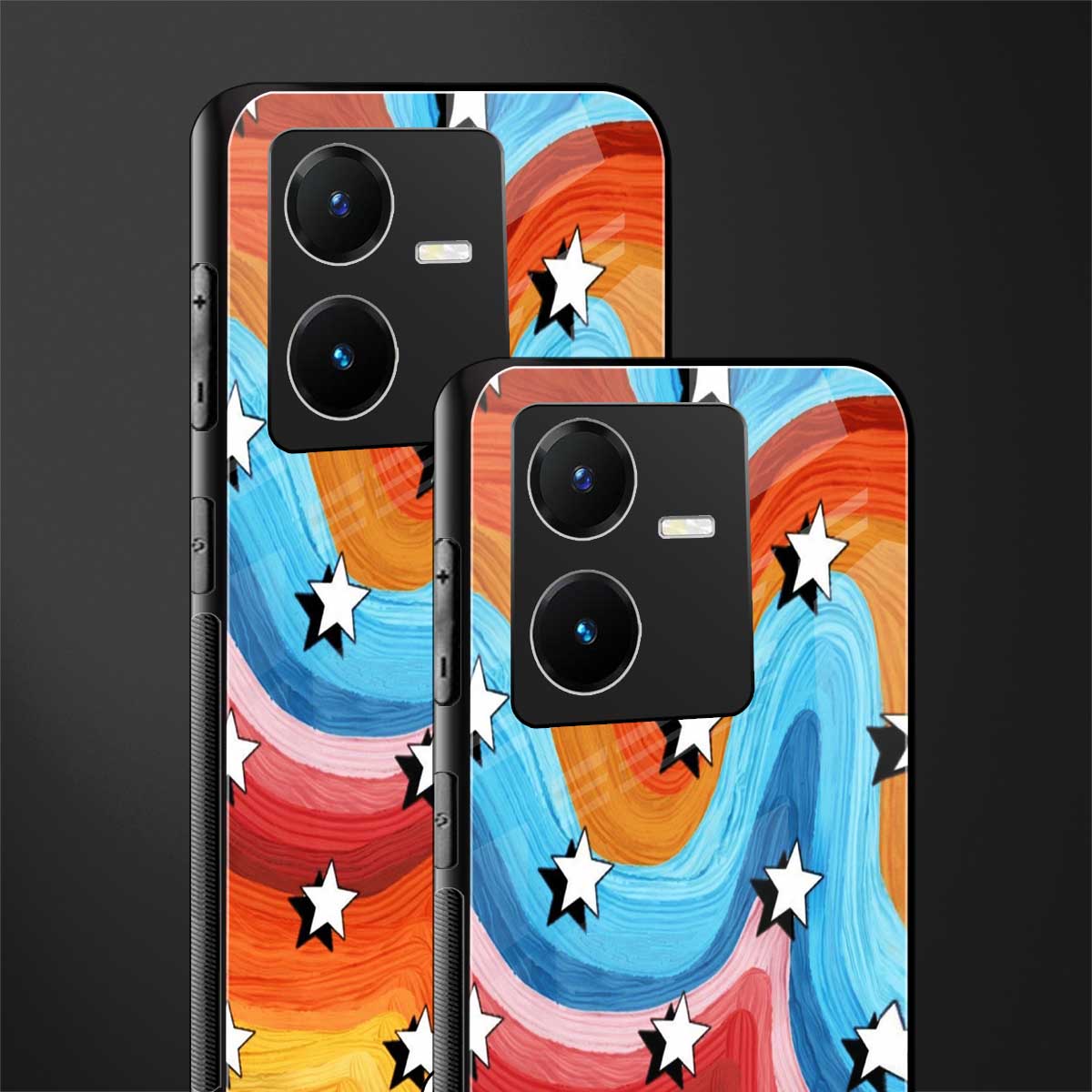 lost in paradise back phone cover | glass case for vivo y22